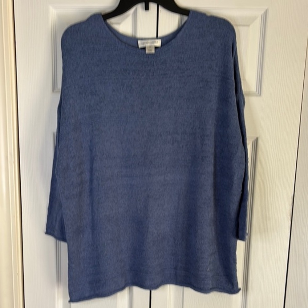 Christopher & Banks Soft Blue Knit Top
